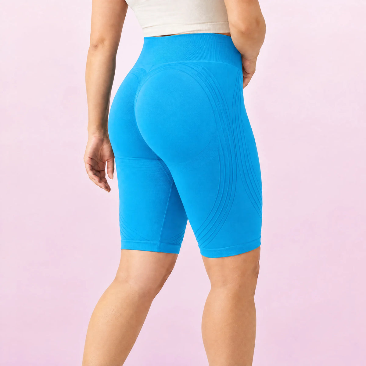 Sculpt Shorts · No Ride-Up - Sky Blue